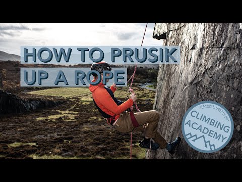 How to prusik up a rope - climbing a rope.
