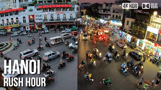 Rush Hour Traffic In Hanoi - 🇻🇳 Vietnam  [4K HDR]