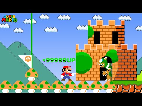 When Everything Mario Touches Turns into a 1-UP Mushroom (Part 2)