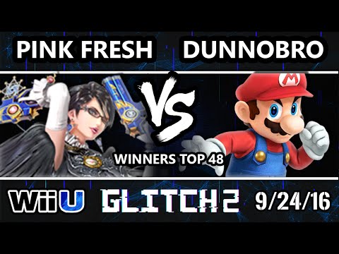 Glitch 2 Smash 4 - Pink Fresh (Bayonetta) Vs. Dunnobro (Mario) SSB4 Winners Top 48 - Smash Wii U