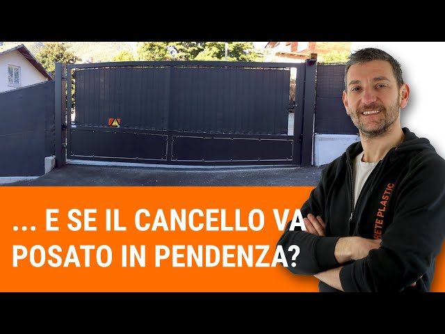 Come posare un cancello se c'è pendenza