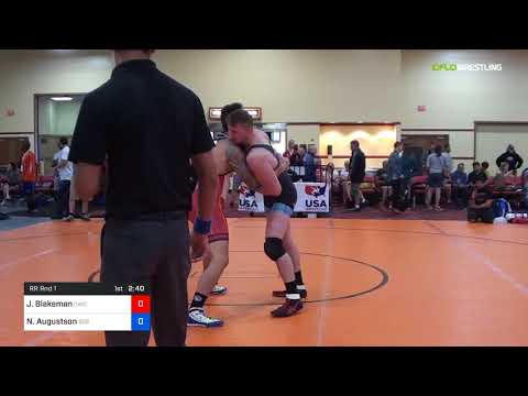 2018 Marine Corps US Open/Masters B Greco Roman 88 RR Rnd 1 - Jason Blakeman (OWC) Vs. Nathaniel A