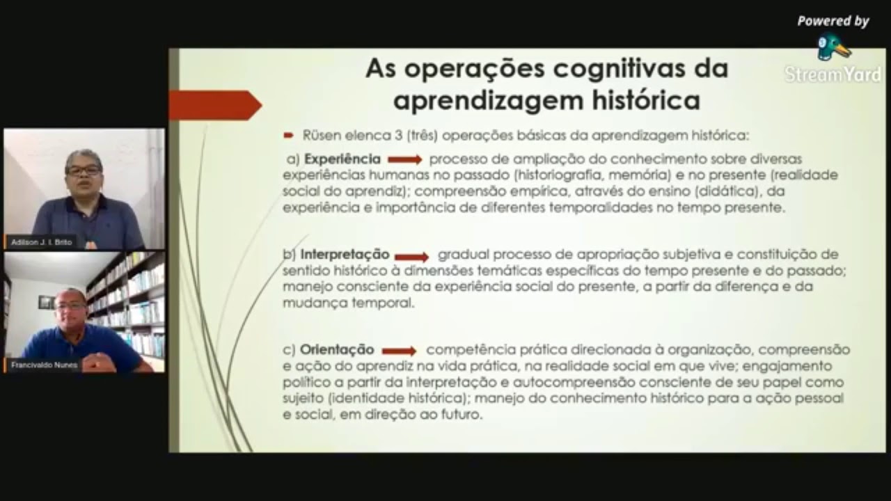 APRENDIZAGEM HISTÓRICA E CONSCIÊNCIA HISTÓRICA EM JÖRN RÜSEN.