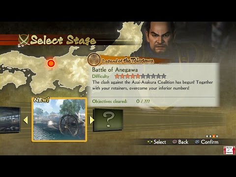 Samurai Warriors 4 Campaign Walkthrough (PS4) Legend of the Tokugawa Part 3 - Battle of Anegawa