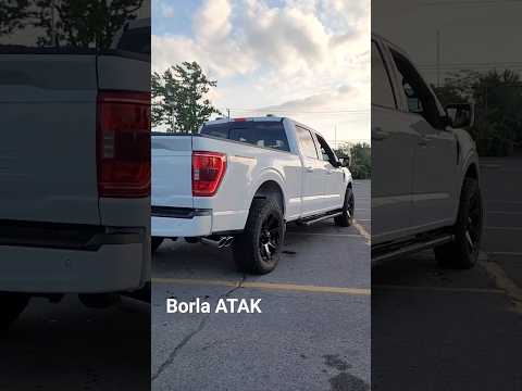 2022 F150 5.0 Exhaust ( Stock vs Borla ATAK) #f150#f150exhaust#borlaatak#borla#trucks#v8