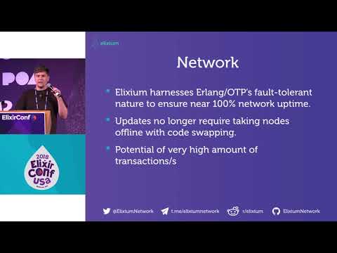 Lighting Talk ElixirConf 2018 - Elixium   Blockchain Meets OTP - Alex Dovzhanyn