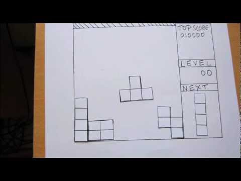 Paper Tetris - Tetris Stop Motion Animation