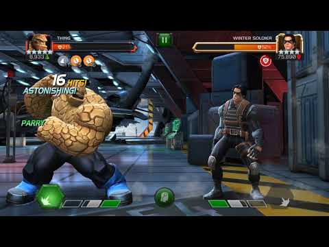 85 hit Realm of Legends Winter Soldier with Rank 4 5* Thing + synergies