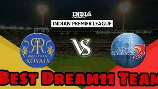 DD vs RR |Best Dream11 Team | IPL 2018