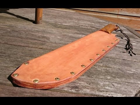 How to make a leather sheath for a machete