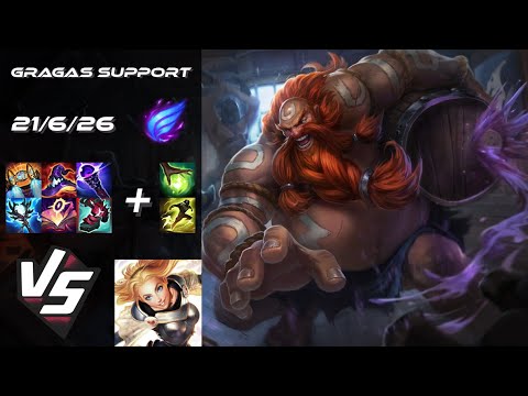 SUPPORT Gragas vs Lux - EU Grandmaster Patch 25.22