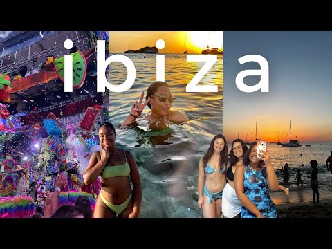 IBIZA VLOG 🌇  amazing sunsets, day parties & nightlife | my first time in europe [spain travel vlog]
