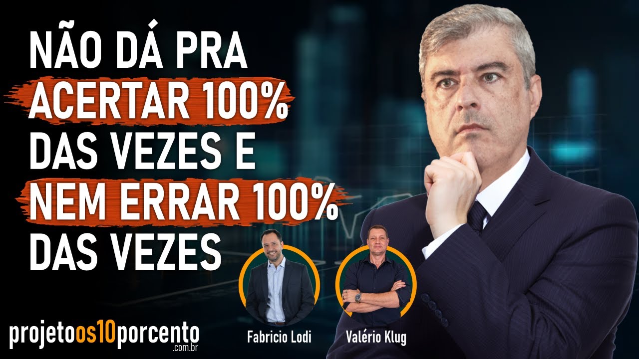 Não da pra acertar 100% das vezes, nem errar 100% das vezes!