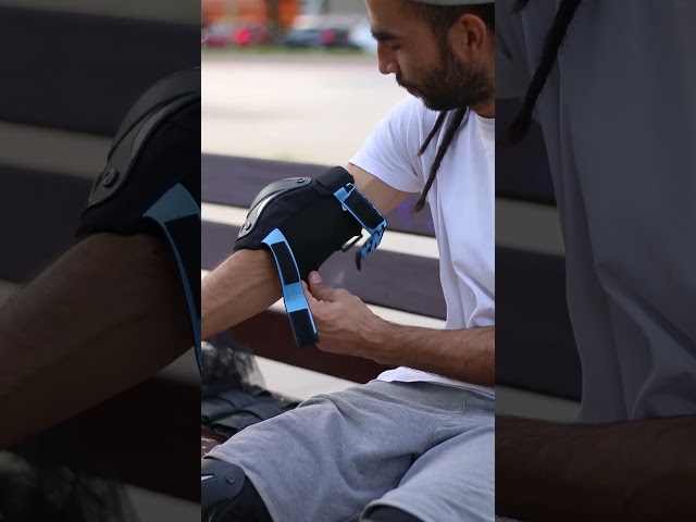 Vídeo relacionado con SKATEWIZ Protecciones Patines Adulto, Rodilleras Skate - Protecciones Patines de Hielo - Kit Protección Skate - Rodilleras y Coderas Adulto - Shield Talla L Negro