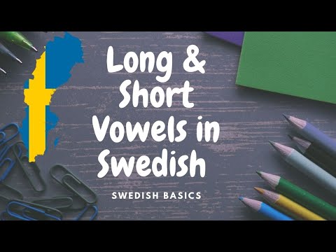 Long & short VOWELS //Swedish Basics