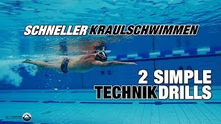 Schneller Kraulschwimmen: 2 simple Technikübungen | SWIMAZING UNIVERSITY