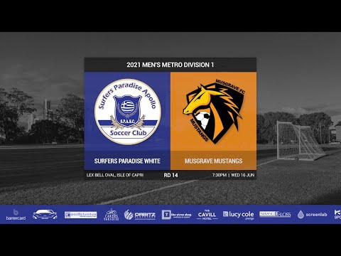 2021 Men's Metro Div 1 Rd 14 - Surfers Paradise [White] vs Musgrave (3-2)