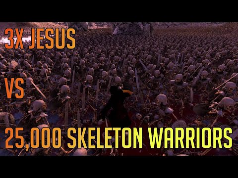 3 Jesus vs 25000 Skeleton Warriors - Ultimate Epic Battle Simulator (RTX 3090 ULTRA Settings)