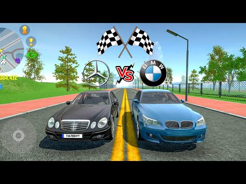 Car Simulator 2 - Mercedes Benz E55 VS BMW M5 E60 | Drag Race & Top Speed|Car Games Android Gameplay