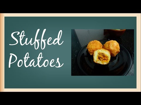 How to make a colombian stuffed potatoes Quick Easy and Fast