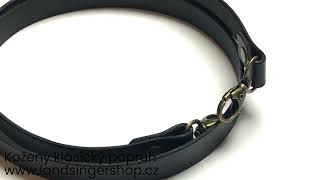 Kožený klasický popruh 2 cm - polotovar na kabelku