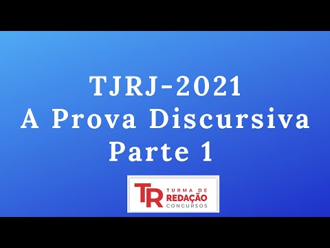 TJRJ 2021 -  Discursivas parte 1