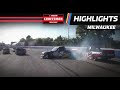 Playoff driver Nick Sanchez wrecks at Milwaukee