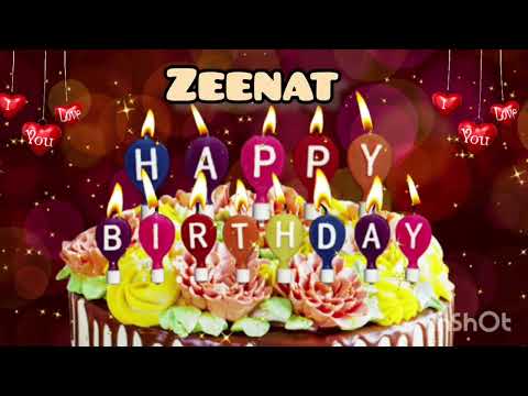 🎊Happy Birthday Zeenat 🎊Happy Birthday To You 🎉B'day song with Name🥳@BirthdayGallery99