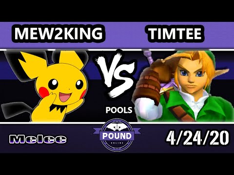 Pound Online 2020 Melee Pools - Mew2King (Pichu) Vs. TimTee (Link) SSBM Singles