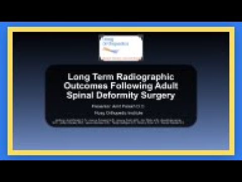 Long Term Outcomes Following Adult Spinal Deformity Surgery