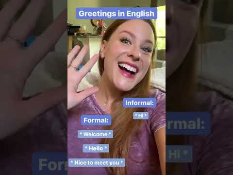 Ways to Greet Someone 👋 with Haley! #shorts #lingoni #americanenglish #learnenglish