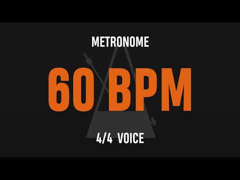 60 BPM 4/4 - Best Metronome (Sound : Voice)