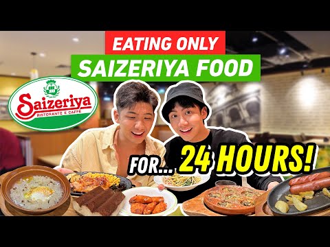 COMENDO SOMENTE COMIDA SAIZERIYA POR 24 HORAS!!