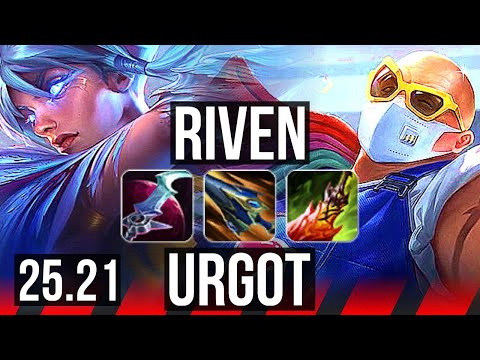 RIVEN vs URGOT (TOP) | 10/2/0 | NA Master | 25.21