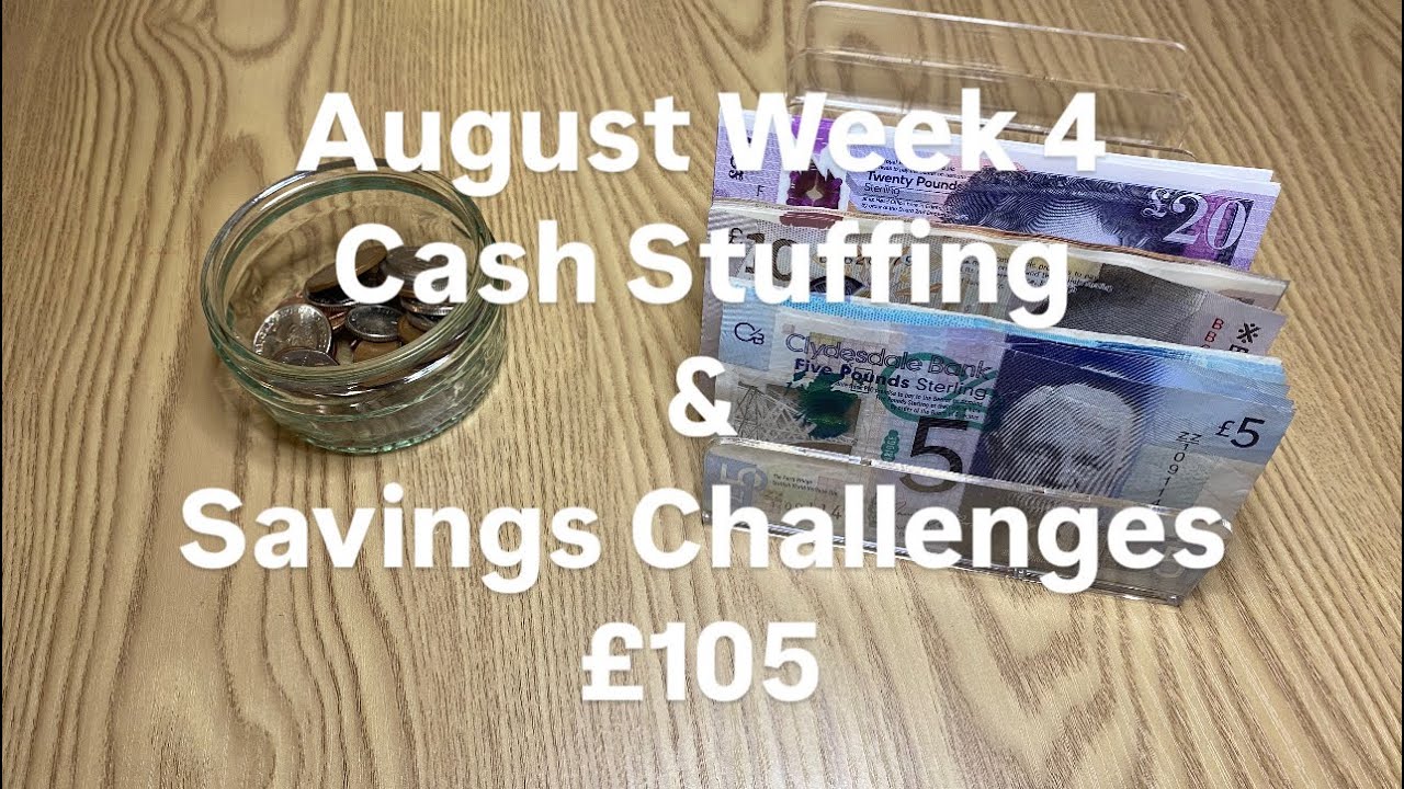 August Week 4 2024 | Cash Envelope Stuffing £105 | Savings Challenges | Low Income