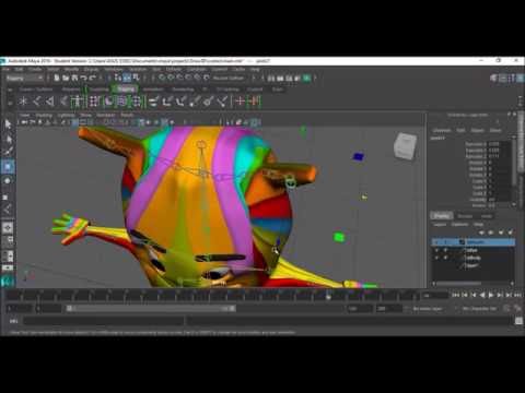 &#x202a;35- Maya Rigging character BODY تخطيط الجسم&#x202c;&rlm;