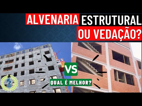 DIFERENÇA ENTRE ALVENARIA ESTRUTURAL E ALVENARIA DE VEDAÇÃO