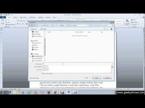 Microsoft Office Word 2010 Minimize and Maximize the Ribbon