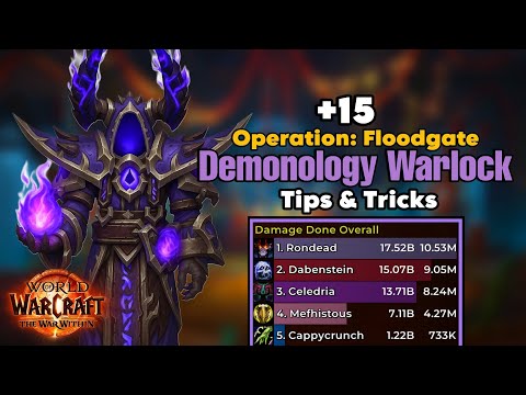 +15 Operation: Floodgate | Tips & Tricks | Demonology Warlock | TWW Season 3 Mythic+