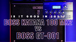 Video thumbnail for Is BOSS GT-001 good in 2023?? BOSS KATANA 100 MK2 vs BOSS GT-001 SOUND DEMO by Am Gm