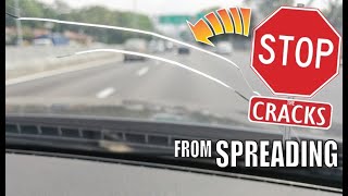STOP windshield CRACK from Spreading
