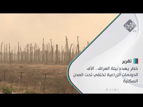 شاهد بالفيديو.. خطر يهدد بيئة العراق.. آلآف الدونمات الزراعية تختفي تحت المدن السكنية