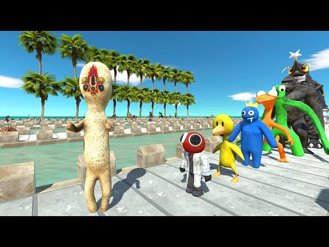 SCP 173 COCONUT ISLAND DEATH RUN - Animal Revolt Battle Simulator