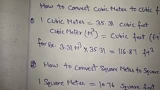 How to convert cubic meter to cubic feet