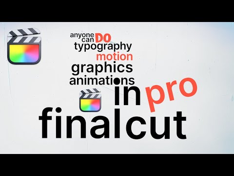 Typography Motion Graphics Animation - Final Cut Pro Tutorial