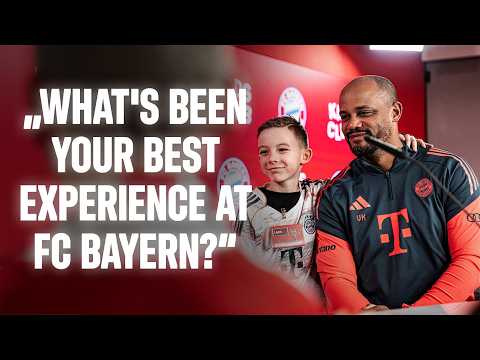 Vincent Kompany stellt sich harten Kinderfragen | KidsClub PK mit unserem Coach 🎙️