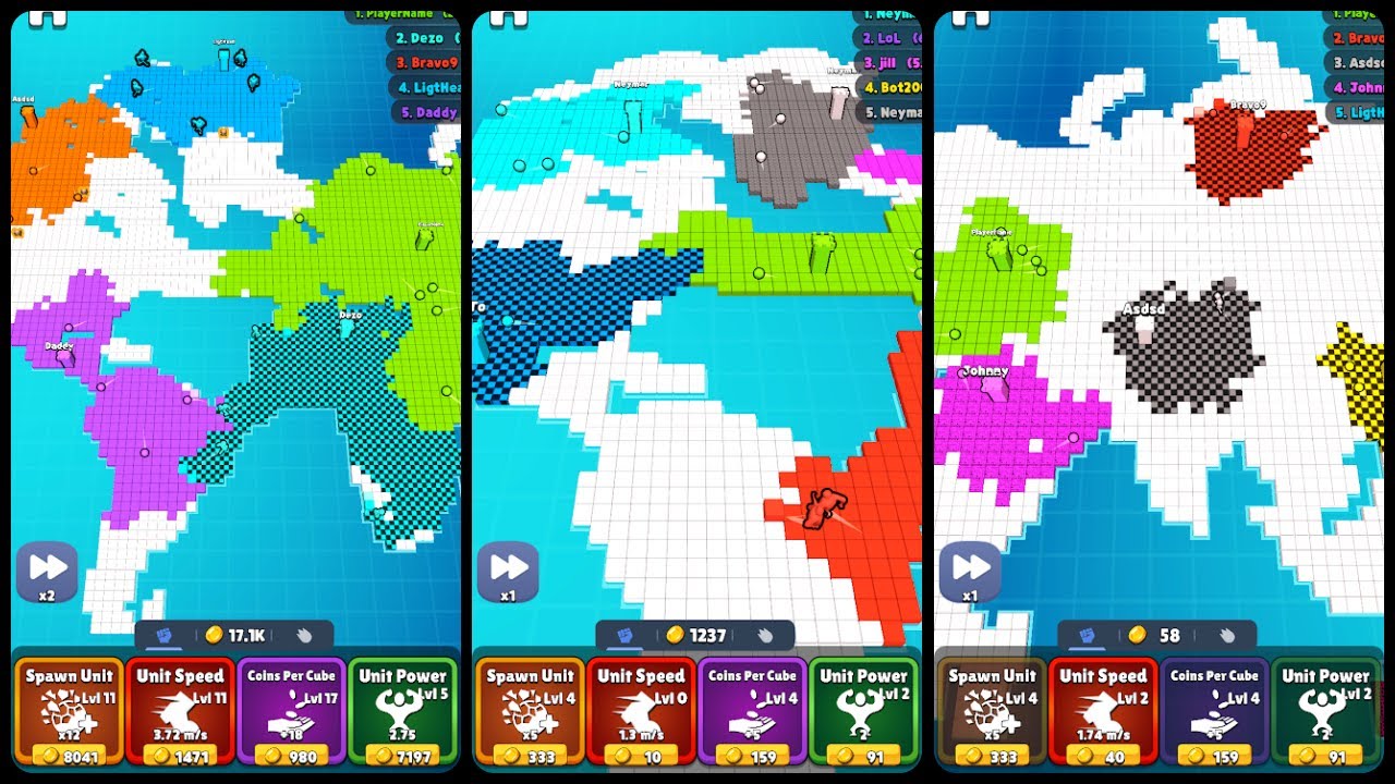 World Conqueror - Cube Wars Mobile Gameplay Android