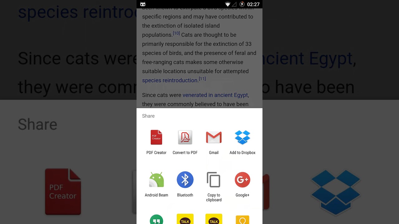 Android PDF Creator - share text
