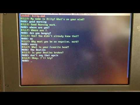Billy v3.11 Artificial Intelligence Program - The 386 Experience Vintage Software Review