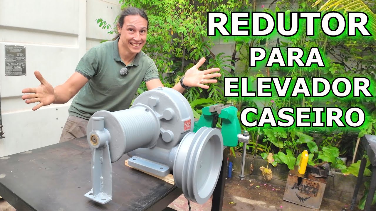 REFORMANDO REDUTOR - VÍDEO 1 ELEVADOR SUPER PODEROSO CASEIRO DA CASA CONTAINER